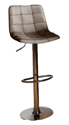 Стул барный BC-100 (каркас хром тк.Капучино/ Velvet HLR-7) Стул барный BC-100 (каркас хром тк.Капучино/ Velvet HLR-7)